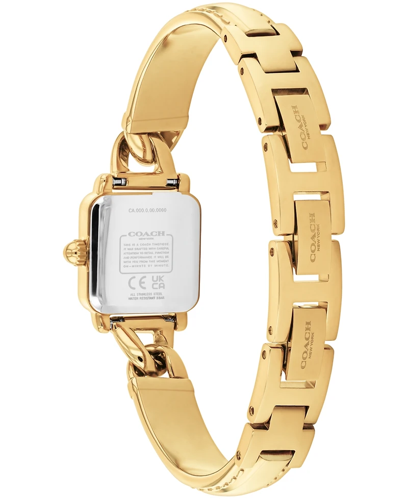 Coach Women's Cass Gold Tone Stainless Steel Bangle Bracelet Watch, 18mm
