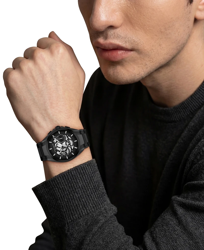 Coach Men's Jackson Black Ip Stainless Steel Bracelet Watch, 41.5mm