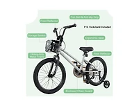 Hongge 18 Inch Kids Bike Adjustable with Transparent Chain Cover
