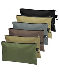 Gnuadz 6 Pack Tool Bag Zipper Pouch Utility Multipurpose Storage Organizer Carabiner Metal