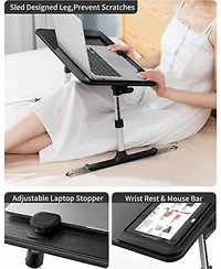 Gnuadz Laptop Stand Bed Lap Desk Tray Table Foldable Portable Adjustable
