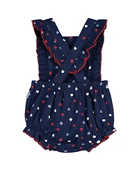 Gerber Baby Girls Ruffle Strap Bubble Romper.