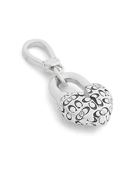 Coach Faux Stone Collectible Signature Quilted C Broken Heart Jewelry Charm