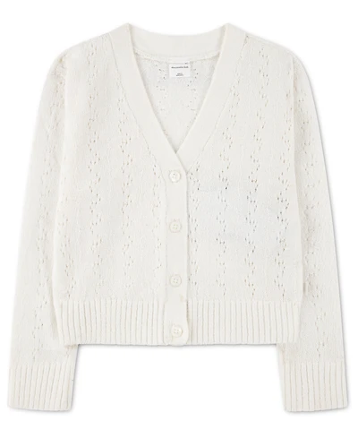 abercrombie kids Girls' Pointelle Cardigan Sweater