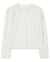 abercrombie kids Girls' Pointelle Cardigan Sweater
