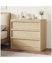 Gaomon 3 Drawer Wood Dresser with Modern Design for Bedroom