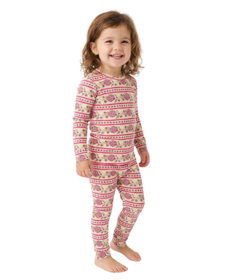 Motette Toddler Girls Pomegranate Soiree Pajama Set