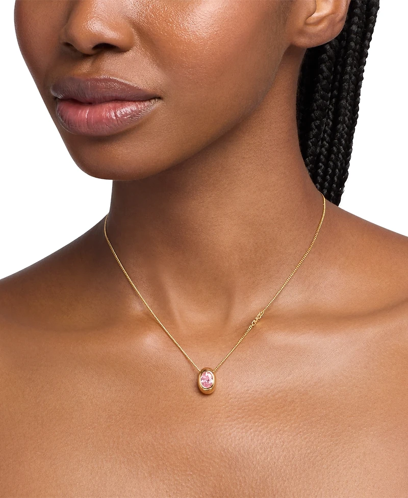 Michael Kors Oval Stone Pendant Necklace