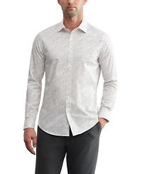 Michael Kors Men's Cool Max Fiber Spread Collar Dress Shirt