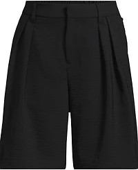 Lands' End Women's Creaseless High Rise 8" Shorts