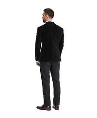 Gino Vitale Men's 2-Piece Velvet Birdseye Lapel Slim-Fit Tuxedo