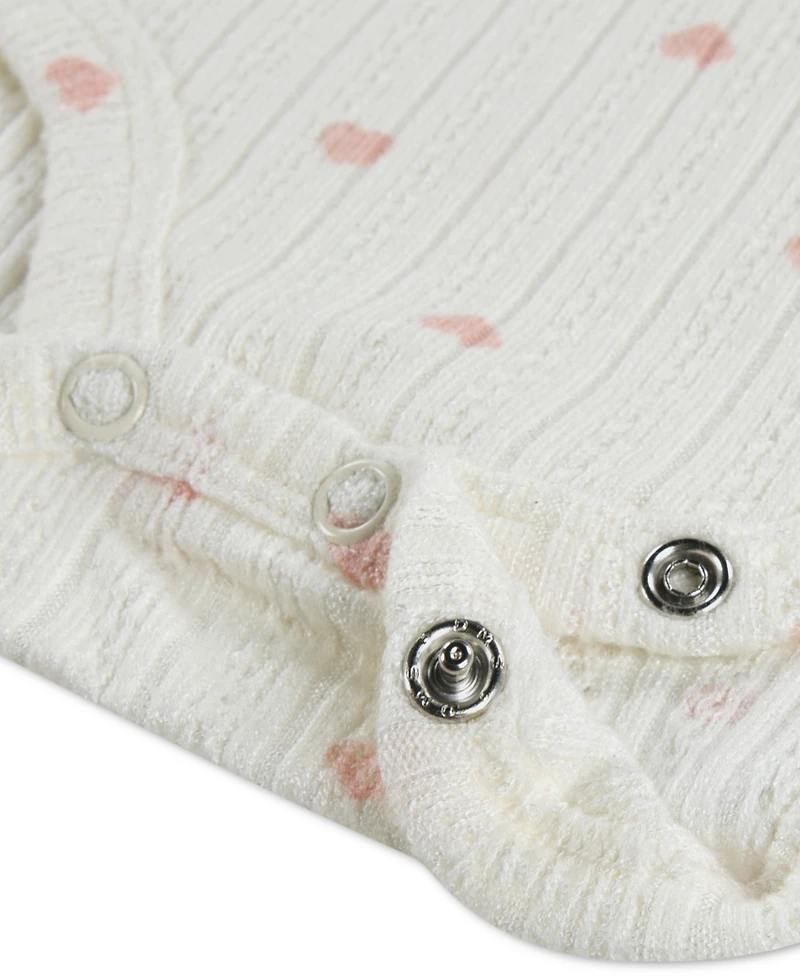 Abercrombie kids Baby Girls' Ruffle Henley Long-Sleeve Bodysuit