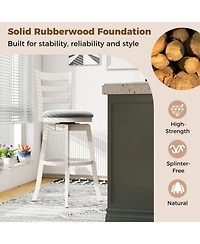 Gouun 30.5 in Swivel Counter Height Bar Stools Set of 2