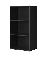 Sugift Modern Three Shelf Bookcase Storage Display Cabinet