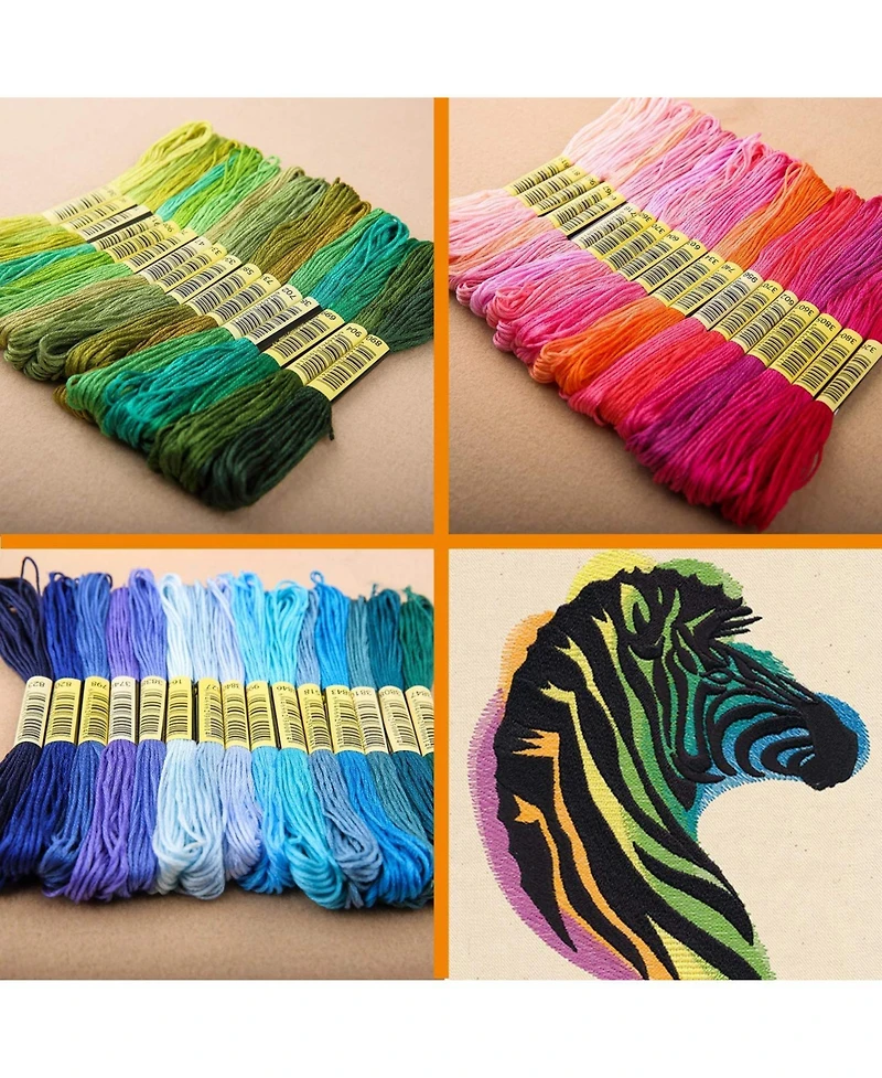 Gnuadz 250 colors Embroidery Thread Floss Friendship Bracelet String Cross Stitch Cotton Yarn Sewing Crochet Craft Supplies