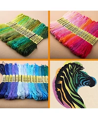 Gnuadz 250 colors Embroidery Thread Floss Friendship Bracelet String Cross Stitch Cotton Yarn Sewing Crochet Craft Supplies