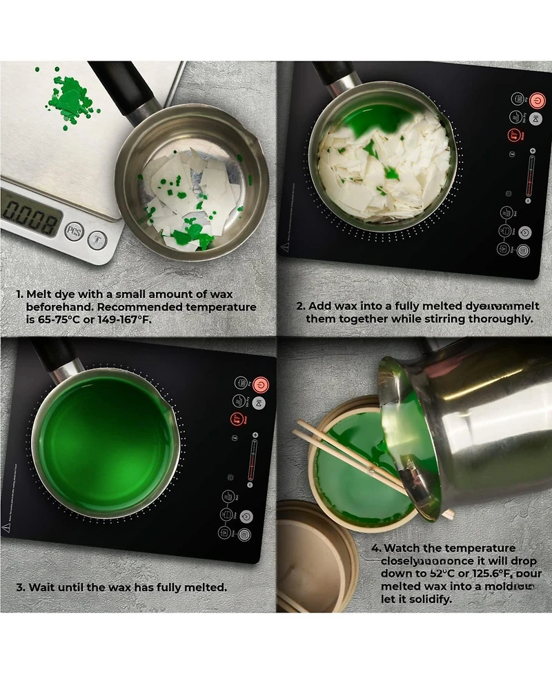 Gnuadz Concentrated Candle Dye Wax Color Chips, 2 oz