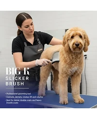Aronkl Dog Slicker Brush for Doodles Poodles Deshedding Detangling Grooming Tool