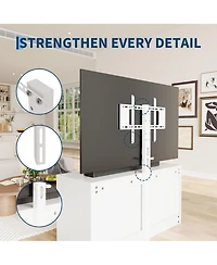 gaomon 6 Drawer Tv Stand Dresser for 32-80 Inch TVs, Wood Entertainment Center with Adjustable Mount.