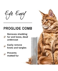 Aronkl Proglide 6" Cat Deshedding Detangling Comb Dual Length Rounded Pins