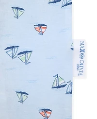 Max & Olivia Boys' 12M-5T Sail Boat Crewneck Top and Pants Sleep Play, 3-Piece Set