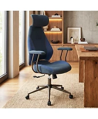 Slickblue Ergonomic Computer Chair 2D Headrest Rocking Backrest