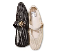 Dv Dolce Vita Women's Mulaney Mesh Buckle Mary Jane Flats