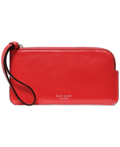 kate spade new york Zippy Smooth Leather Wristlet