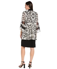 R & M Richards Petite Scoop Neck Dress and Bell Sleeve Jacket, 2-Piece Set