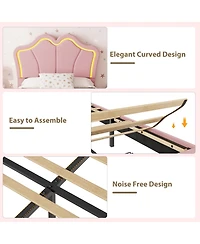 gaomon Set of 2 Twin Size Velvet Storage Beds with Led Ambiance – Upholstered Platform Bed Frame with Pull-Out Drawer