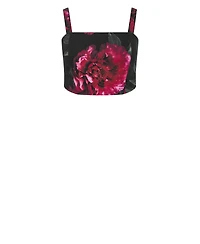 City Chic Women's Bianka Bloom Print Crop Top
