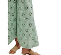 Free People Women's Sweet Serenade Wide-Leg Cotton Pants
