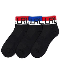 Lauren Ralph Lauren Women's Quarter Crew Socks, 3-Pack