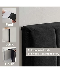 Wall Mounted Easy Assemble Channel Stitched Floating Headboard