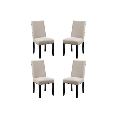 New Classic Furniture Crispin Beige Solid Wood Dining Chair