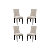 New Classic Furniture Crispin Beige Solid Wood Dining Chair