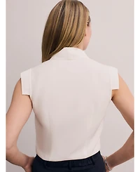 The Fold Women's Bowery Sleeveless Silk Blouse