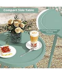 Slickblue 3-Piece Outdoor Patio Chair Set with Pp Seat and Tabletop for Porch