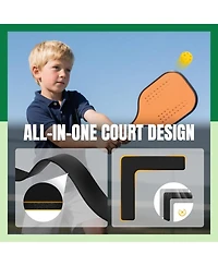 Hikeen Court Lines Marker Kit Anti-Slip and Wind-Resistant Throw Down Markers 28pcsr 84pcs, Pickleball Net Court for Outdoor Indoor Court