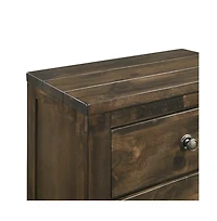 New Classic Furniture Furniture Ridge Solid Wood Bedroom Nightstand in Rustic