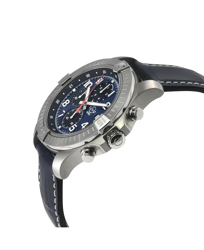 GV2 by Gevril Men's T38 Swiss Quartz Italian Leather Strap Watch