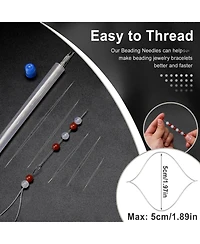 Gnuadz 18 Collapsible Big Eye Seed Beads Set Bottle