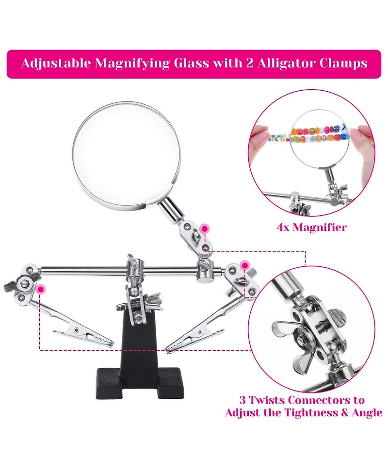 Gnuadz Jewelry Making Kit Tools Earring Hooks Findings Wires Chains Helping Hands