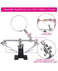 Gnuadz Jewelry Making Kit Tools Earring Hooks Findings Wires Chains Helping Hands