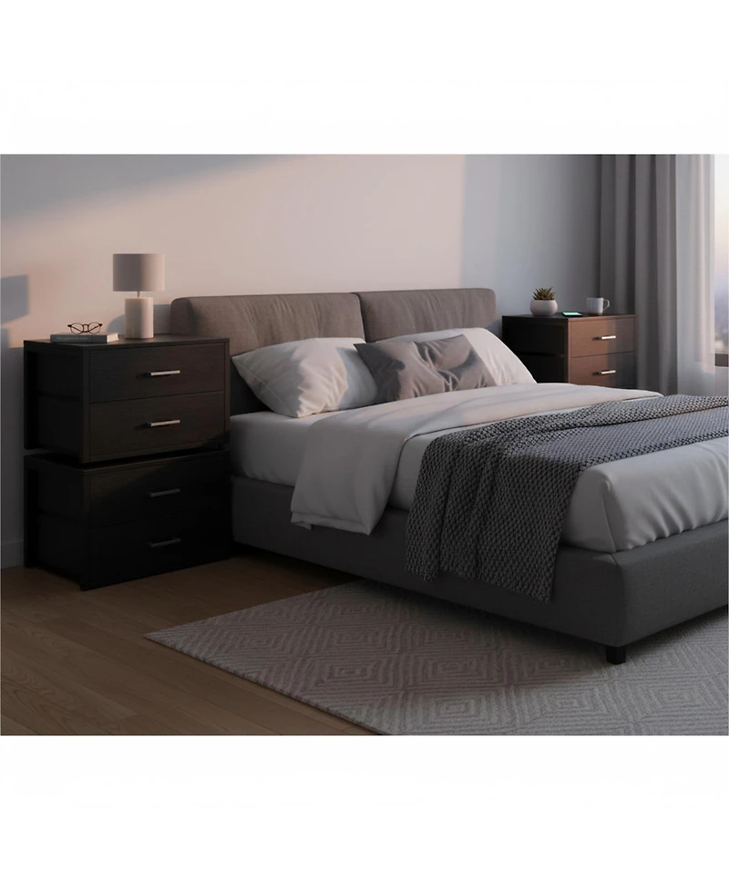 Yigii Stackable Storage Drawers Closet Organizers Fabric 2 Drawer Dresser Bedroom Packs Modern