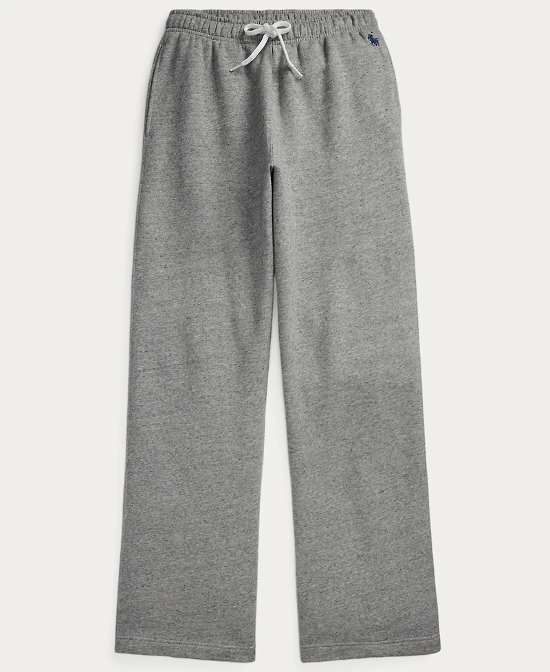 Polo Ralph Lauren Women's Drawstring Fleece Wide-Leg Sweatpant