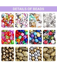 Gnuadz Jewelry Making Kit Beads Wire Findings Bracelet Necklace Earrings Instructions