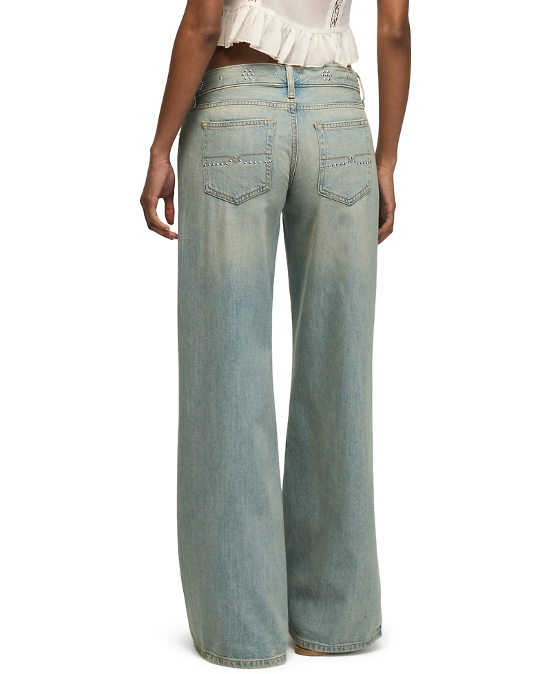 Lucky Brand Women's Super Low-Rise Wide-Leg Jeans