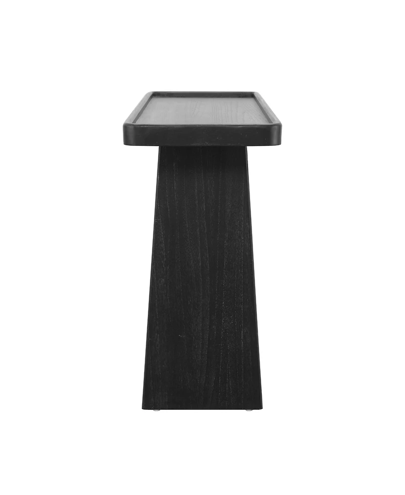 Flynama Farmhouse Console Table Tray Top Solid Wood Frame For Entryway Living Room Sofa Back