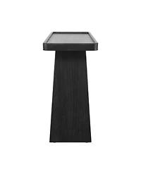 Flynama Farmhouse Console Table Tray Top Solid Wood Frame For Entryway Living Room Sofa Back